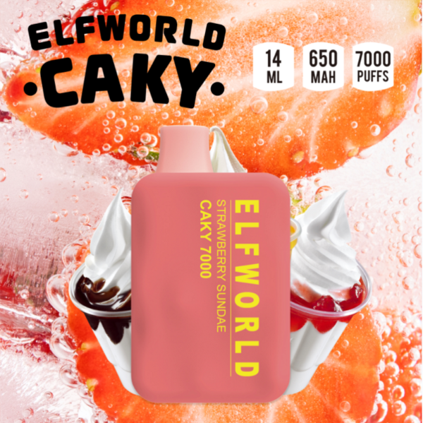 Wholesale price ELFWORLD CAKY 7000 Disposable Vape