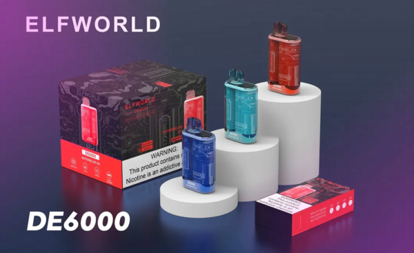 Wholesale price ELFWORLD DE6000 Puffs Disposable Vape