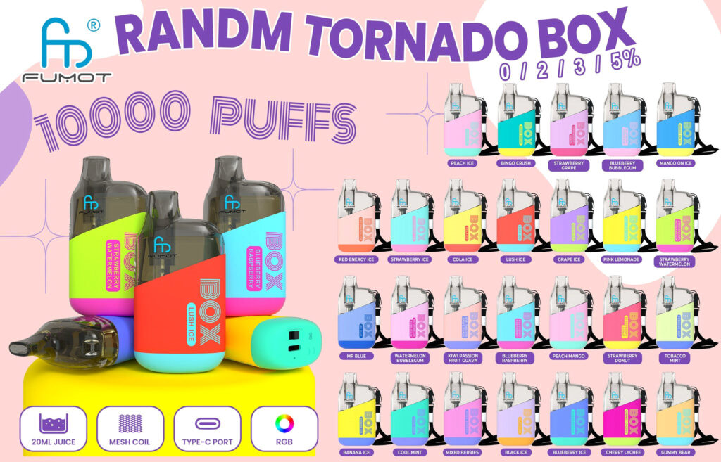 Caja Tornado Fumot RandM 10000 Original