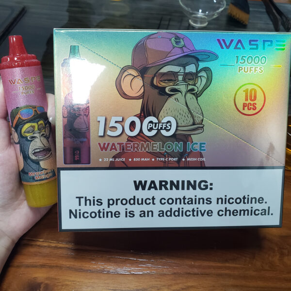 Without nicotine vape Waspe tornado 15000 Puffs Kit