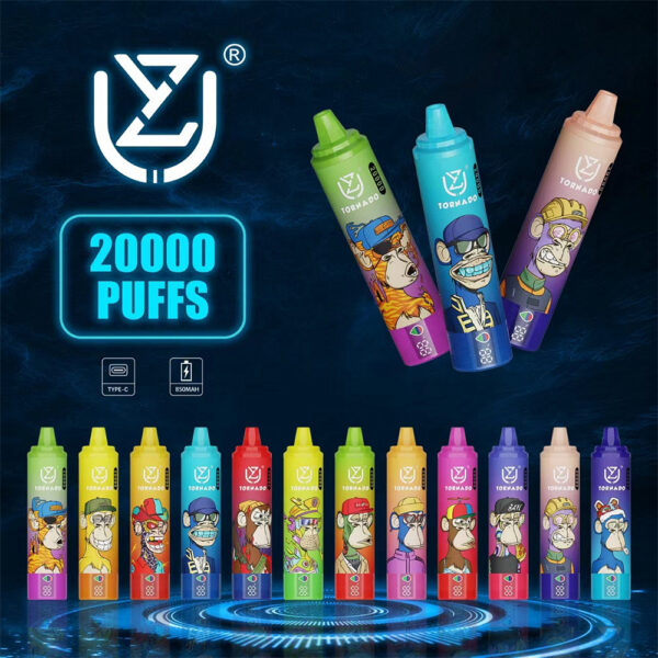 Digital box 20000 Puffs Tornado Vape UZY