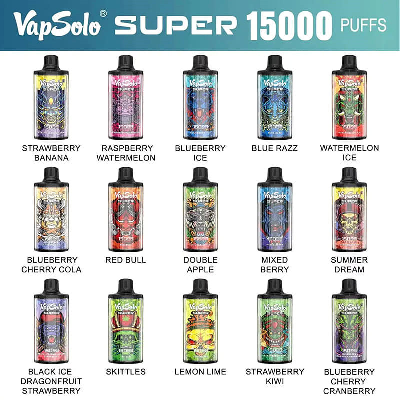 Vapsolo Super 15000 Barre Puff Type-C rechargeable