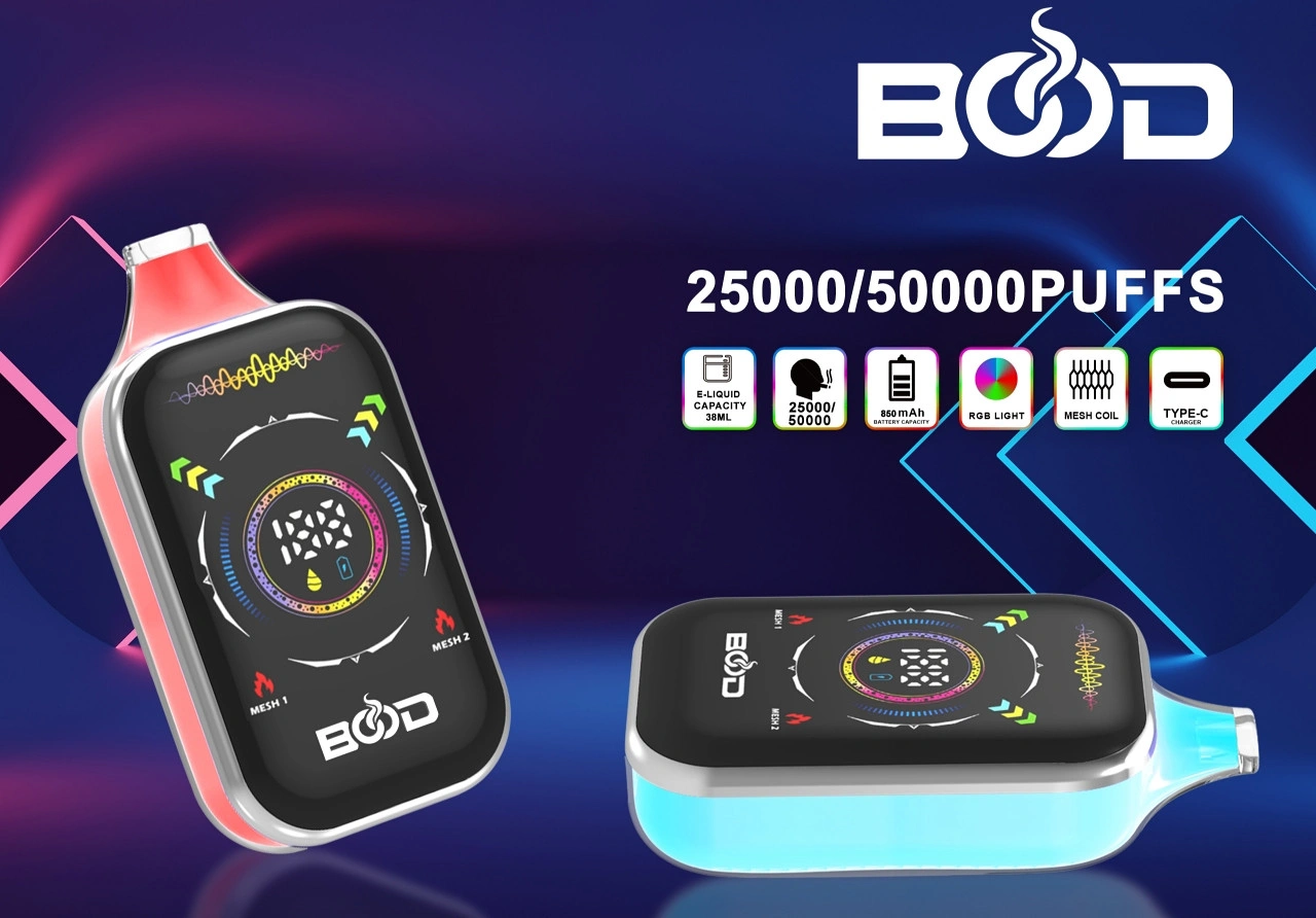 Bood Pulse Pro 25k50k maināmu garšu podu vienreizējās lietošanas vape sistēma