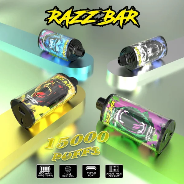 RAZZBAR 15000 Puffs Disposable Vape European Warehouse – Fast & Free Shipping