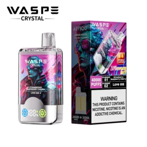 Tikros „Waspe Crystal 40k“ pudros nuotraukos vienkartinis vape