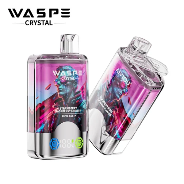 Waspe Crystal 40k Puffs Digital Box Packaging