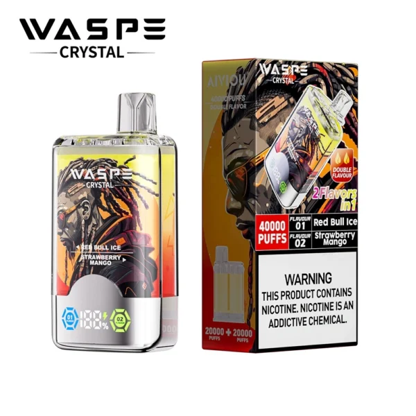 Waspe Crystal 40k Puffs Dual Flavor Disposable Vape Flavor List