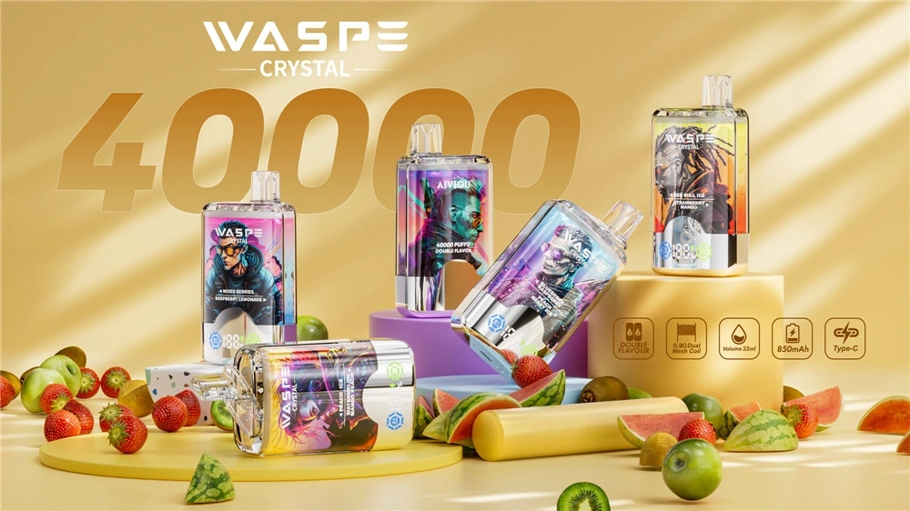 Waspe Crystal 40K Puffs Dual Mesh Cewki Technologia