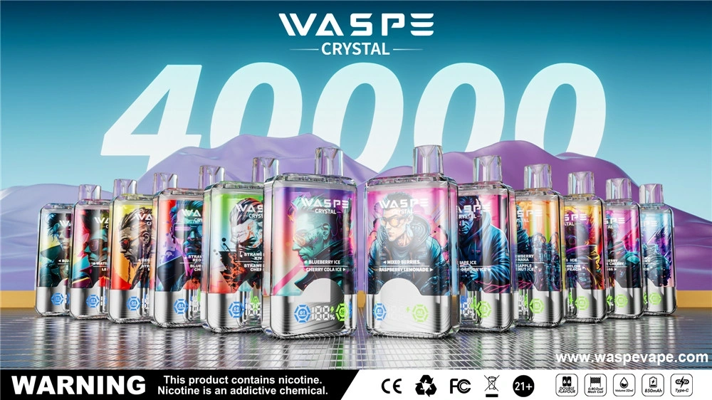 Waspe Crystal 40K Puffs Vape z akumulatorami 850 mAh