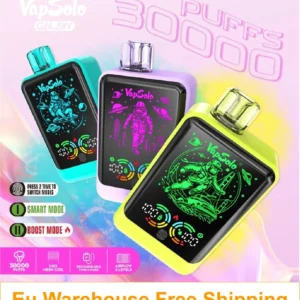 EU Warehouse VAPSOLO Galaxy 300000 PUFF Disposable Vape Wholesale Pricing