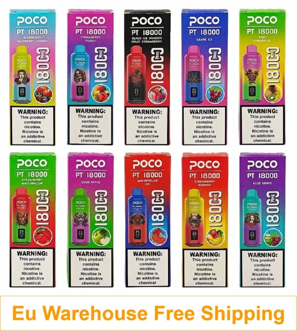 Europe Warehouse POCO PT 18000 Puffs Disposable Vape