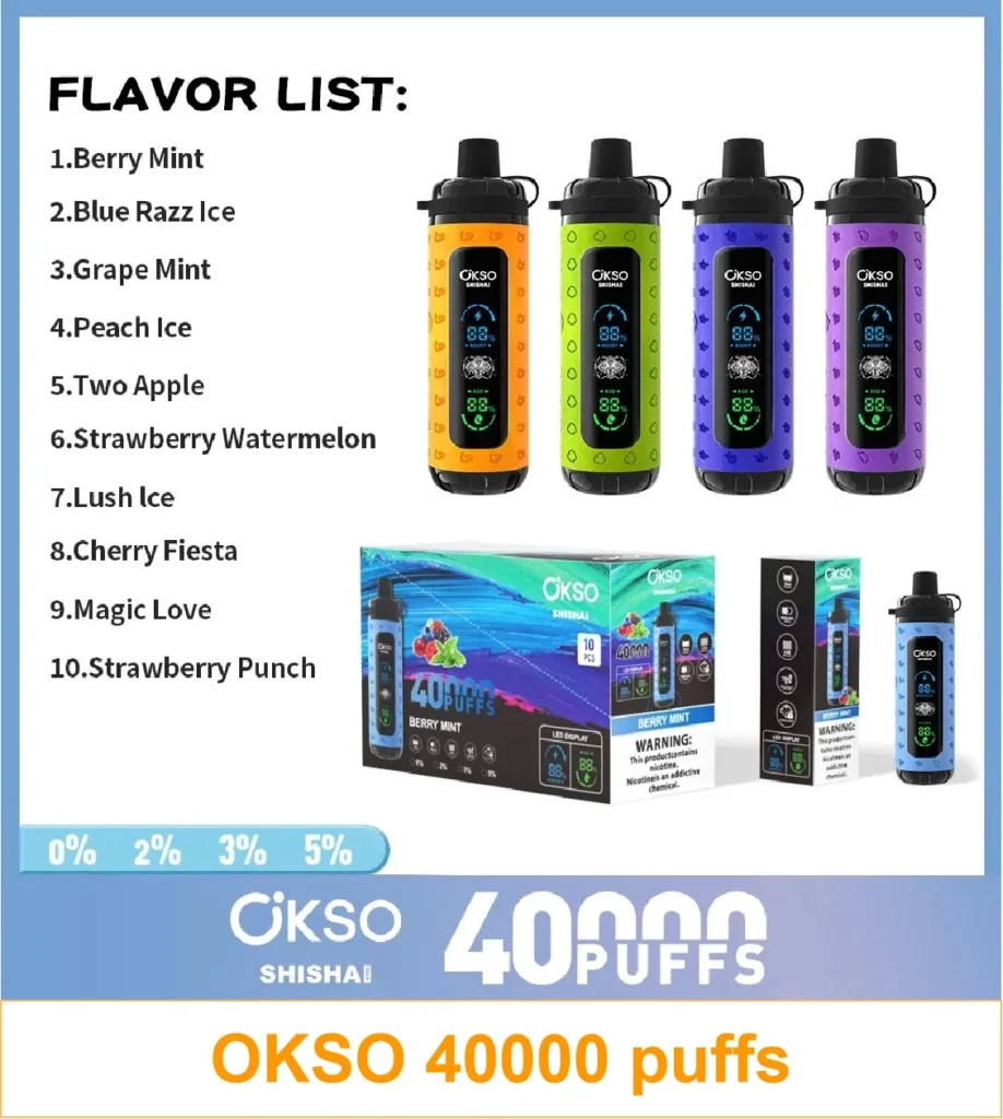 OKSO Shisha 40k Vape Disposable Wholesale Price