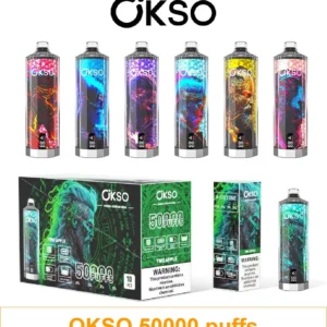 OKSO shisha hookah 50k Vape 50,000 Sopros - Triple Mesh Coil Technology