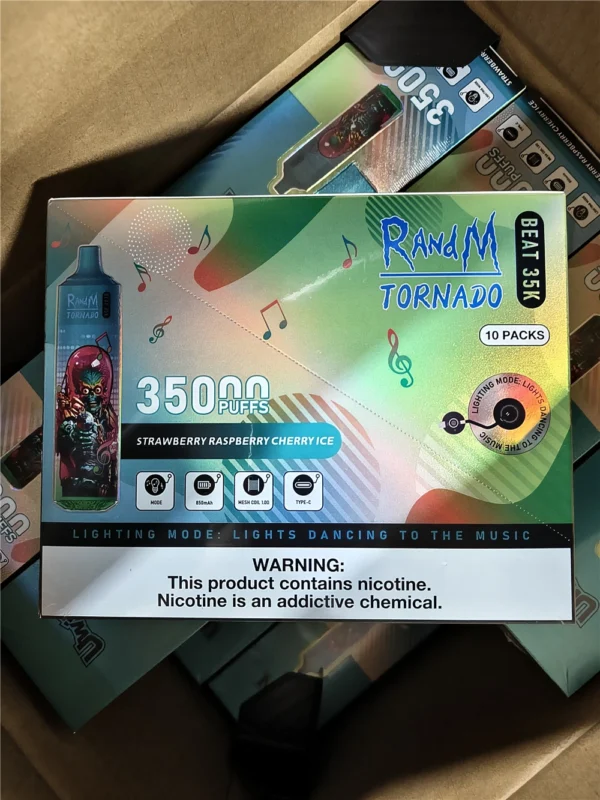 Uwin Vapes RandM Tornado 35k Puffs Dual Mesh Coil Vape