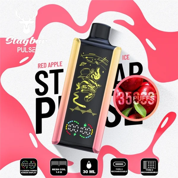 Child Lock Safety Stag Bar Pulse 35k Puffs Disposable Vape Kit