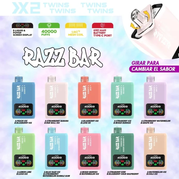 RazzBar 40000 Puffs Europe Warehouse Wholesale Disposable Vape
