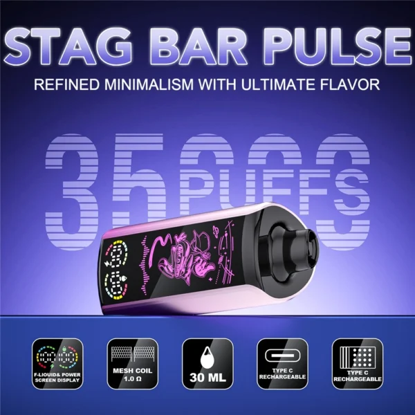 Stag Bar Pulse 35k Puffs Disposable Vape Wholesale Price Bulk Discount