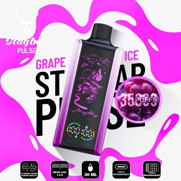 Stag Bar Pulse 35k Puffs Factory Price Direct Supplier Guarantee