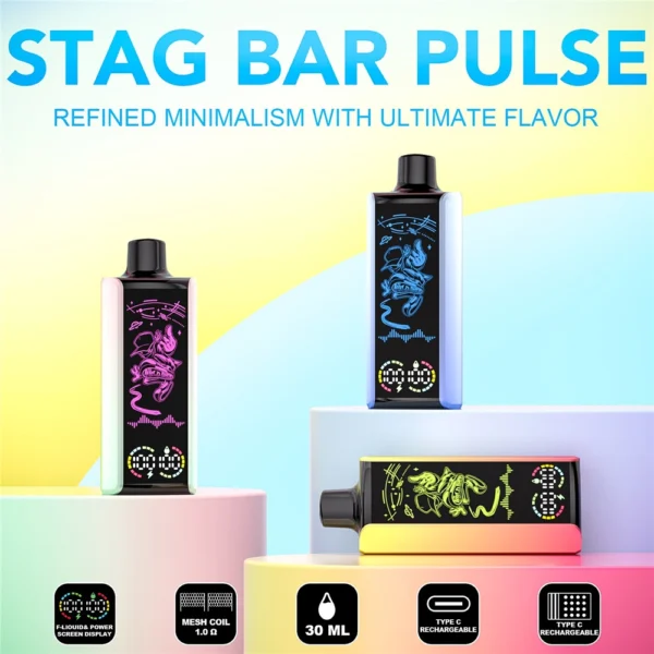 Stag Bar Pulse 35k Puffs Vape Exotic Flavor List for Custom Tastes