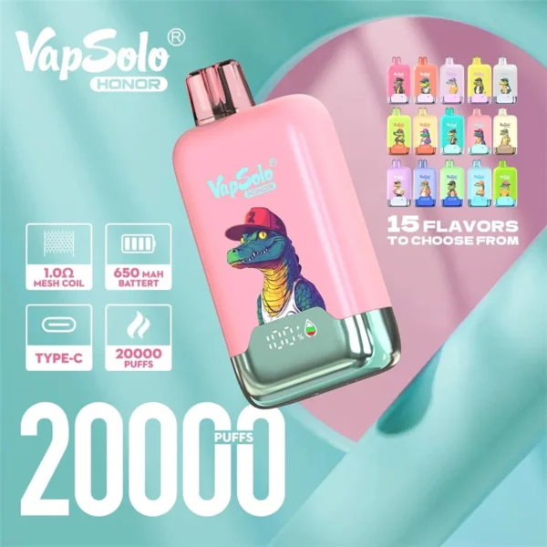 Buy Vapsolo honor 20k puffs Disposable Vape Online Shop