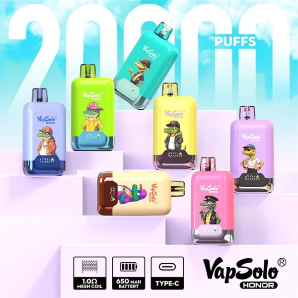 Europe warehouse Vapsolo honor 20k puffs Vape Wholesale