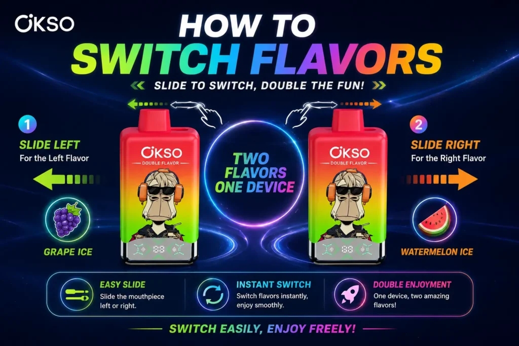 How To Switch Flavor 2 in 1 Vape