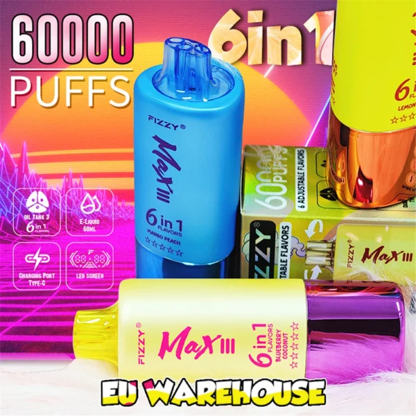 New Fizzy Disposable Vape 60000 Puffs Wholesale Price