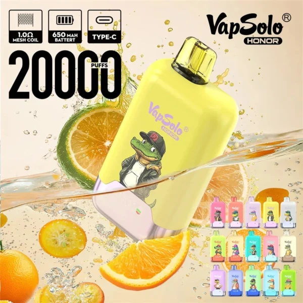 Vapsolo Vape honor 20k puffs Wholesale Europe warehouse