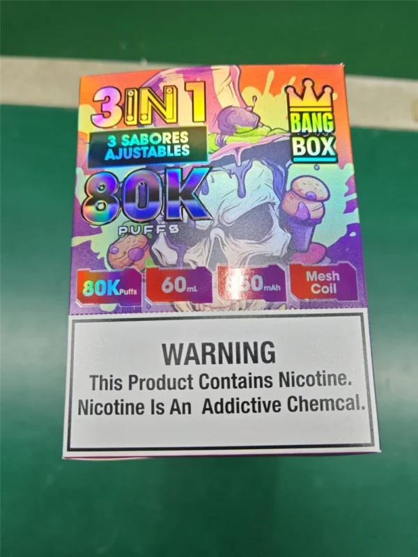 Bang Box 80k Puffs 3in1 disposable Vape Wholesale