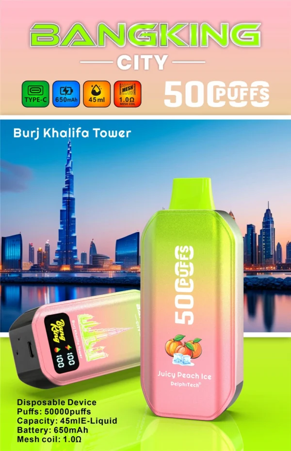 Bang King City 50000 Puffs Digital Display Disposable Vape