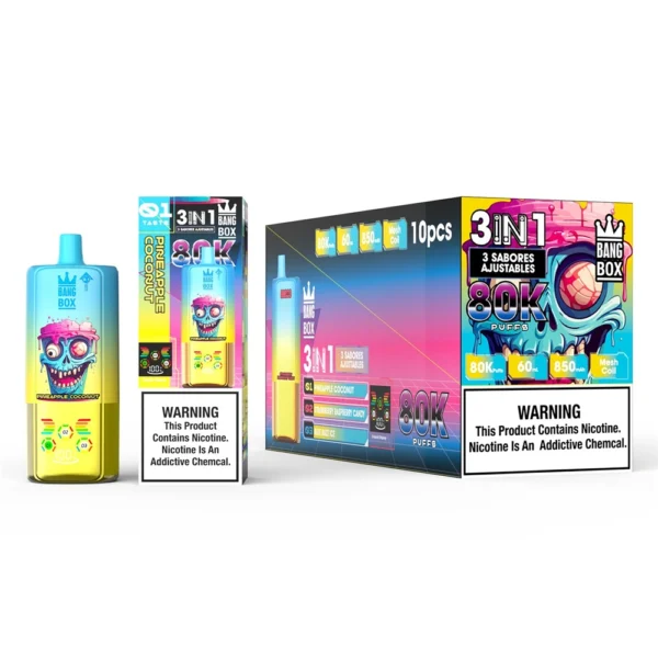 Bang box 80k puffs 3 in 1 vape digital display