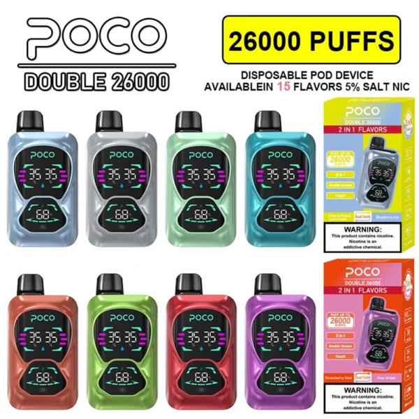 POCO Dual Flavors DB26000 Puffs Disposable Vape