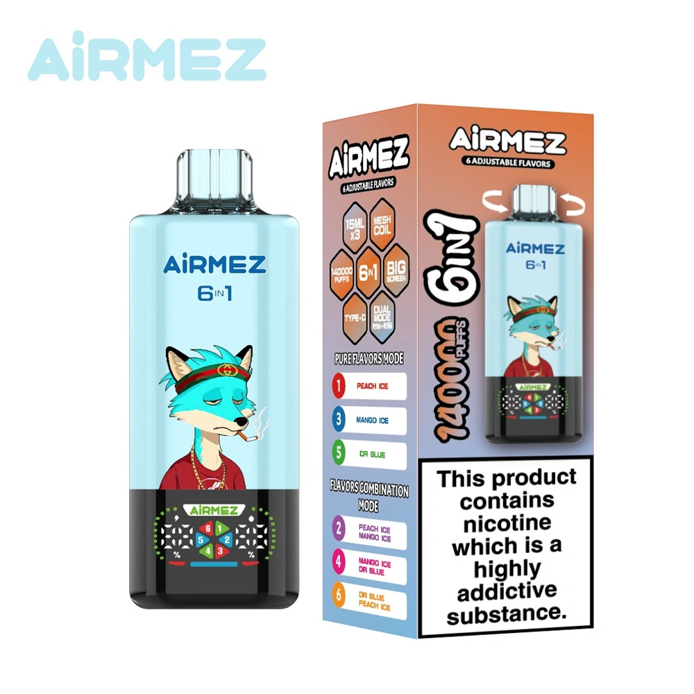 Airmez 6σε1 140k Αναπνοές Μιας Χρήσης Ατμιστής με 6 Γεύσεις Airmez 6σε1 140k Αναπνοές Μιας Χρήσης Ατμιστής με 6 Γεύσεις