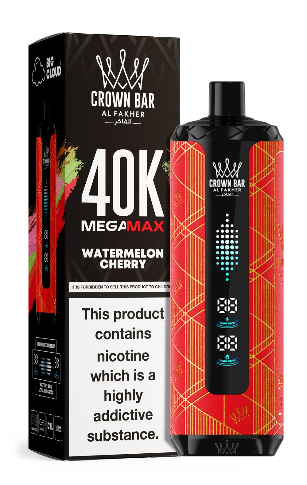 Al Fakher Mega Max 40000 вдишвания ДИНЯ ЧЕРЕША Al Fakher Mega Max 40000 вдишвания ДИНЯ ЧЕРЕША