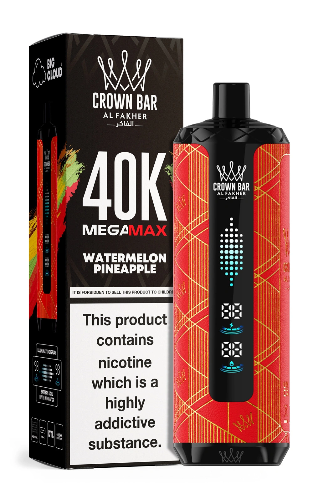 Al Fakher Mega Max 40000 вдишвания ДИНЯ АНАНАС Al Fakher Mega Max 40000 вдишвания ДИНЯ АНАНАС