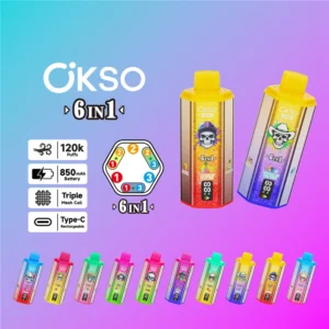 OKSO Engangs Vape 6in1 120k Puffs Engros