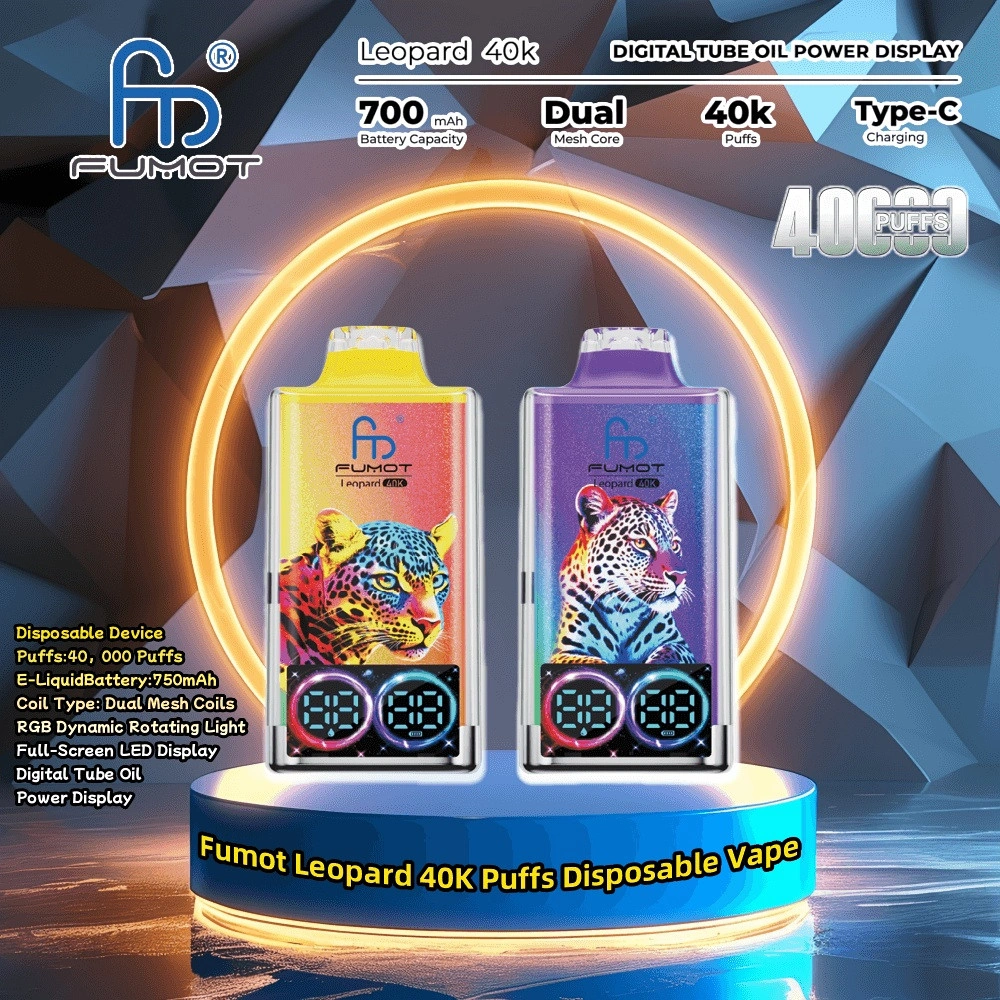 Fumot Leopard 40000 Puffs Kristāla Vienreizlietojamā vape