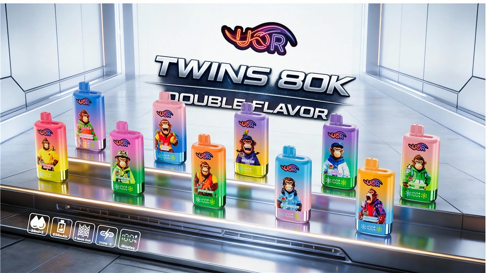 UOR 80K Puffs Dual príchuť Jednorazový vaporizér