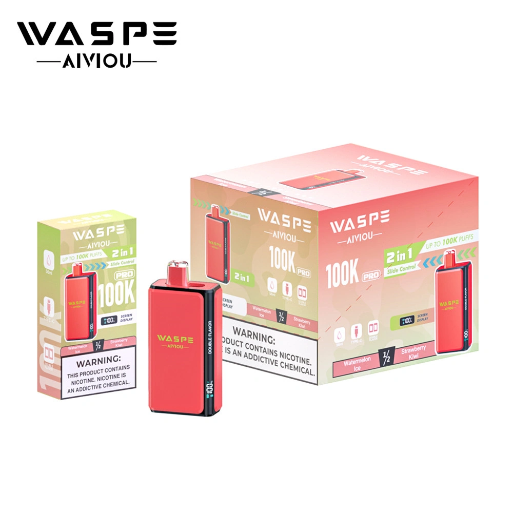 waspe-aiviou-100k-pro dupla ízű vape készülék Dupla ízű WASPE vape 100K PRO csúszka vezérlésű ízváltással