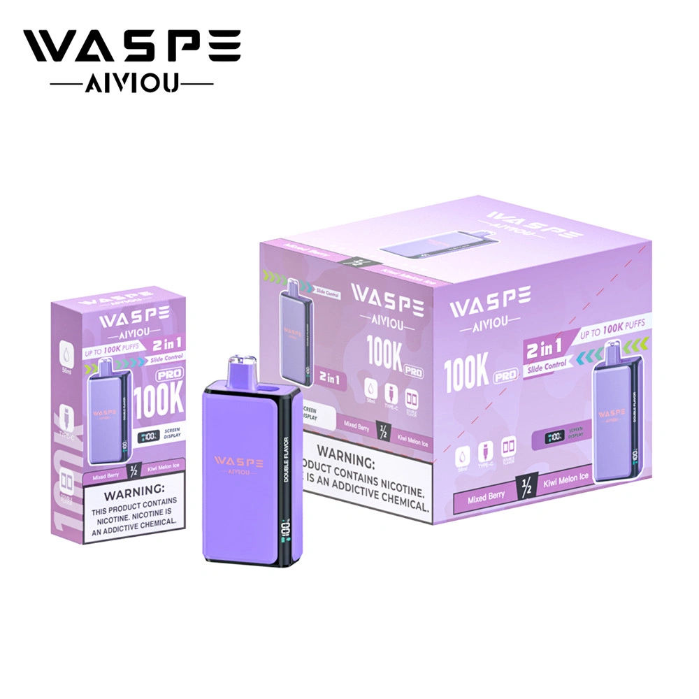 waspe-pro 100k újratölthető vape készülék WASPE 100K eldobható vape okos kijelzővel és újratölthető akkumulátorral