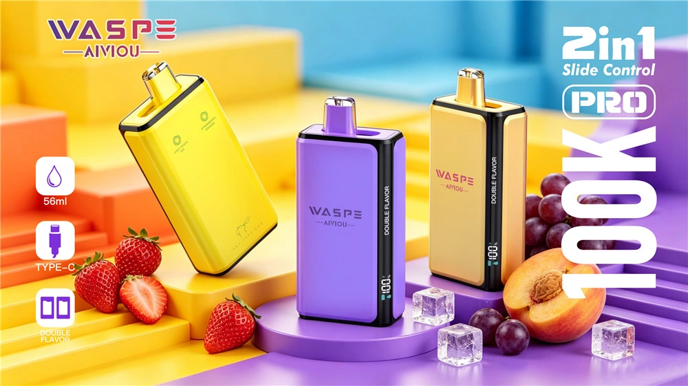 WASPE 100K PRO vape szőlőjég és görögdinnye jég ízekkel