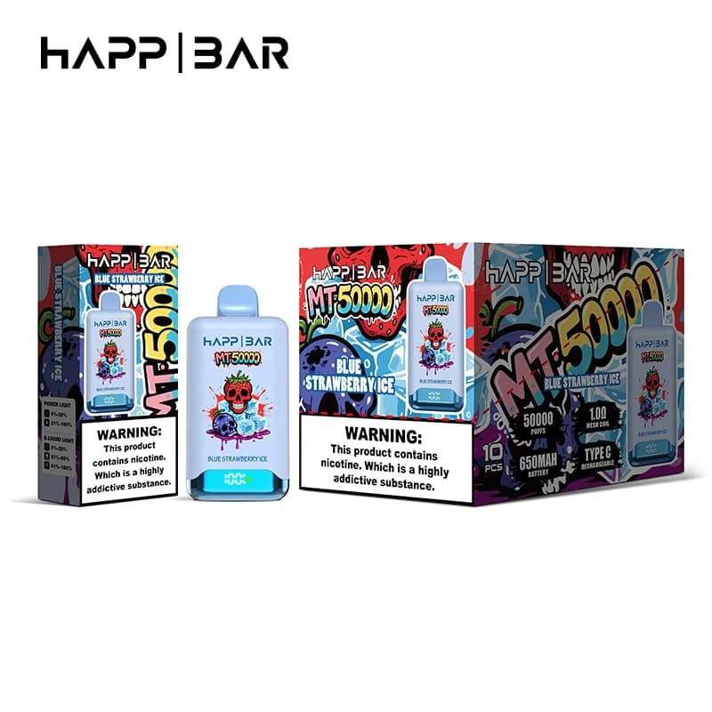 50000-puffar-happ-bar-typ-c-uppladdningsbar-vape HAPP BAR MT50000 engångsvape med upp till 50 000 puffar, EU-lagerleverans för vape-distributörer och återförsäljare.