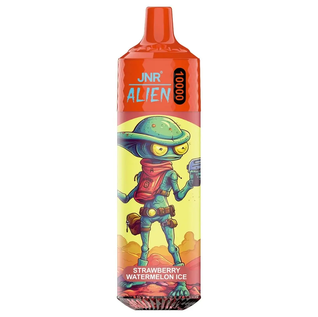 vape-descartável-alien-10000-bobina-de-malha Vape descartável JNR Alien 10000 com 20ml de e-líquido, bobina de malha e fornecimento de fábrica para distribuidores