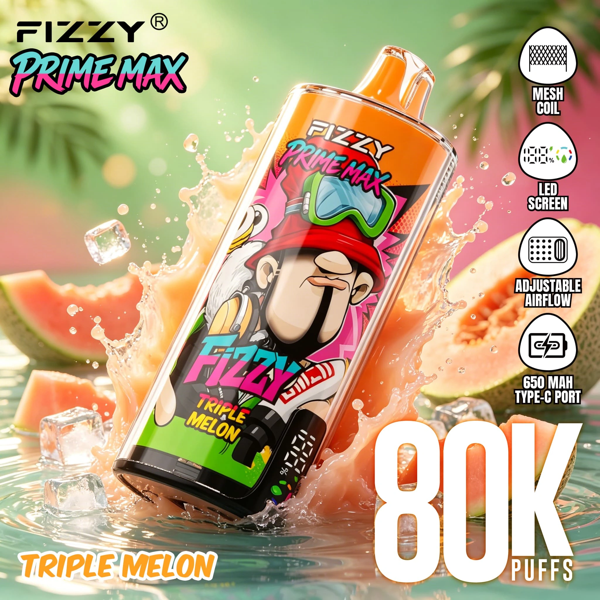 fizzy-80000 bouffées en gros UE Fizzy 80K Fournisseur de Vapes Jetables EU