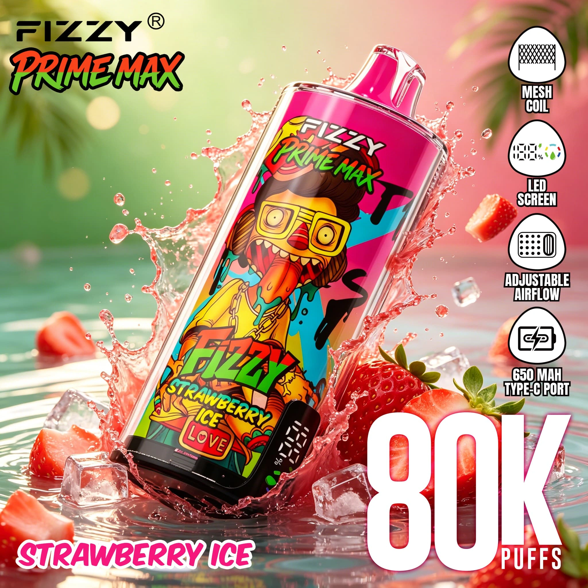 fizzy-80k-distributeur de vape Europe Fizzy 80K Distributeur de Vapes en Europe