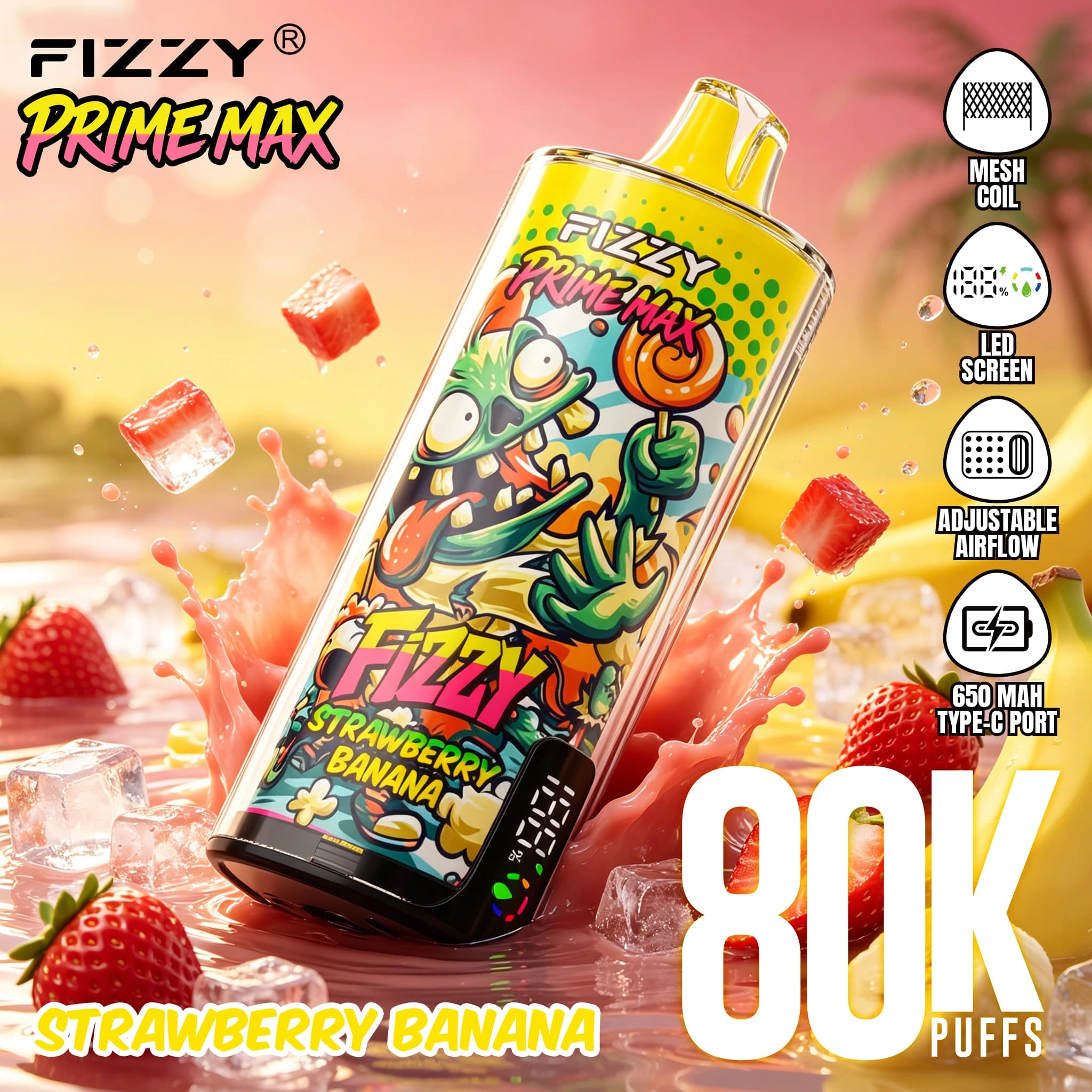 fizzy-80k-vape en gros Europe Fizzy 80000 Bouffées Vape Jetable en Gros