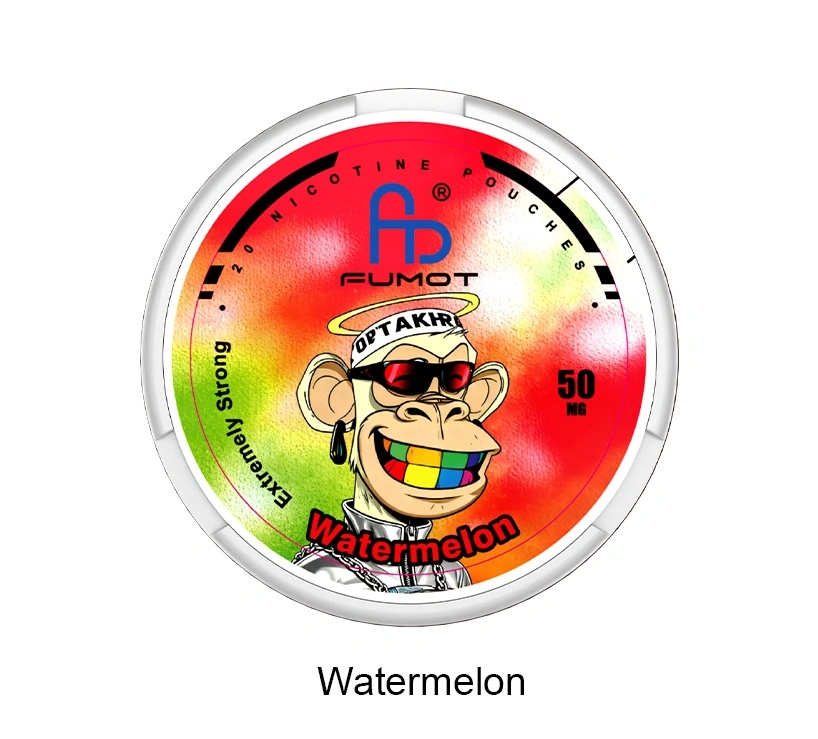 fumot-watermelon-50mg-pochettes de nicotine FUMOT Pastèque 50mg de nicotine, sachets de nicotine très forte sans tabac