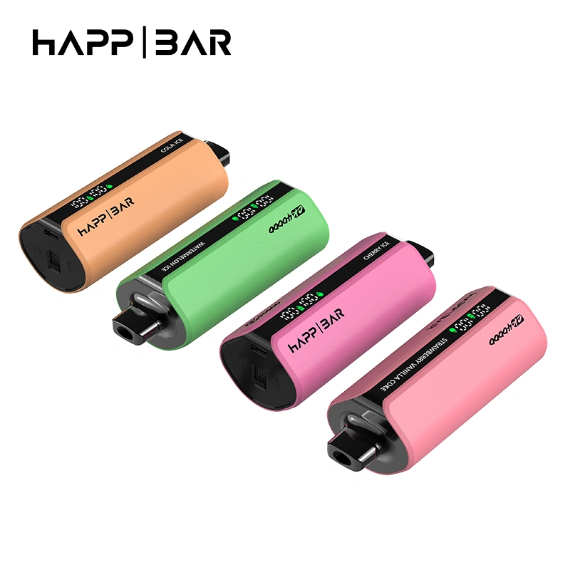 happ-bar-opakovatelný vaporizér-europejský distributor HAPP BAR CK40K prémiový jednorázový vaporizér s chytrou obrazovkou, mřížkovou cívkou a spolehlavou podporou dodavatele.