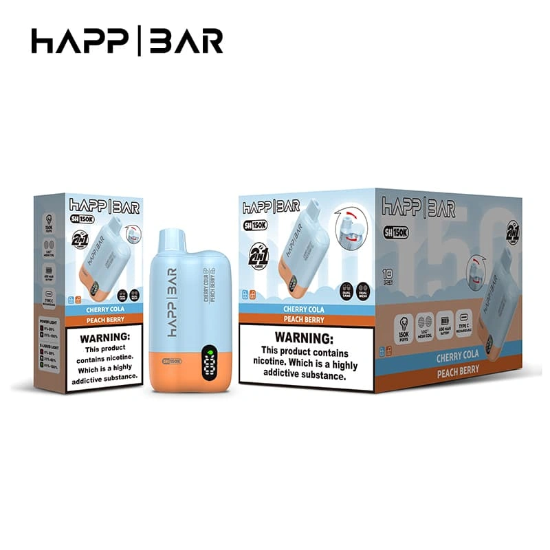 happ-bar-sh150k-európai vape forgalmazó gyors szállítással HAPP BAR SH150K mesh tekercses eldobható vape elérhető európai raktárból megbízható nagykereskedelmi ellátással.