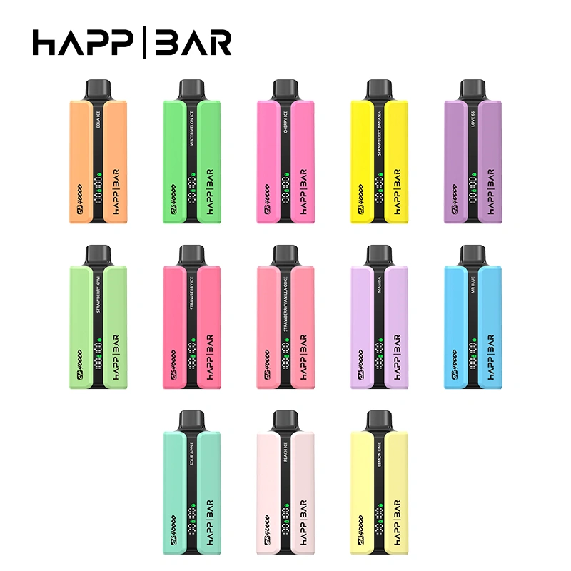 happ-bar-chytrá obrazovka-vape-továrenské zásoby HAPP BAR CK40000 jednorázový vaporizér s až 40000 potahy pro maloobchodníky hledající prémiové vaporizéry.